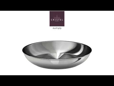 Lot de 2 poêles inox Casteline 24, 28 cm et 1 manche amovible Cristel - Mathon - 5