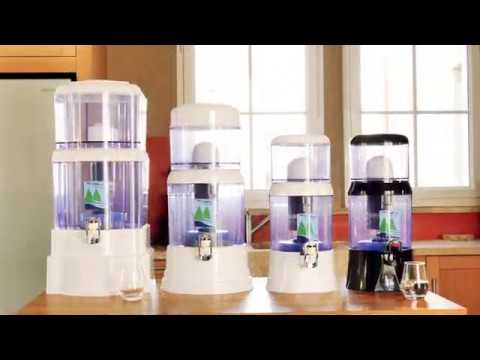 Fontaine à eau filtrante 7L noire en verre avec système magnétique - Mathon - 2