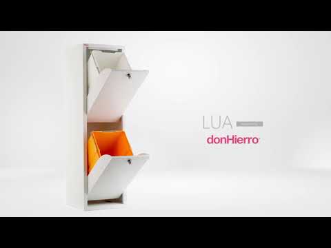 Poubelle cuisine - tri sélectif blanche lua, 2 grands bacs Don Hierro - Mathon - 11