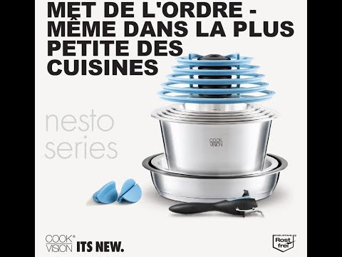Casserole empilable cookvision 20 x 11,4 cm de 2,8 litres en Inox Cookvision - Mathon - 11