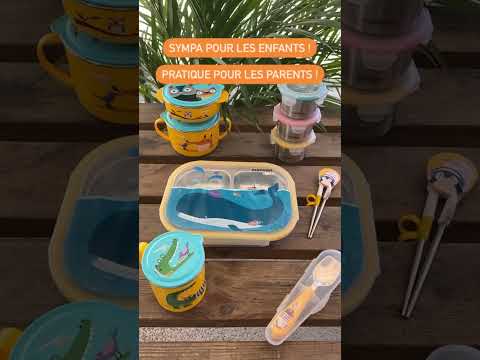 Coffret couverts pour enfants en inox jaune Cuitisan - Mathon - 4