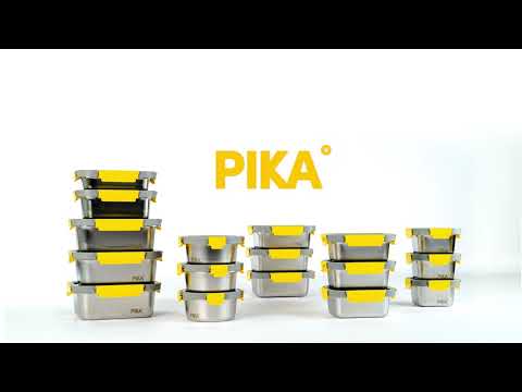 Boîte de conservation en inox rectangulaire 800 ml compatible micro-ondes Pika - Mathon - 5