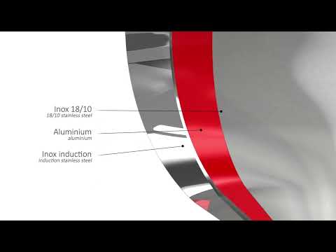 Wok 28 cm Inox Castel