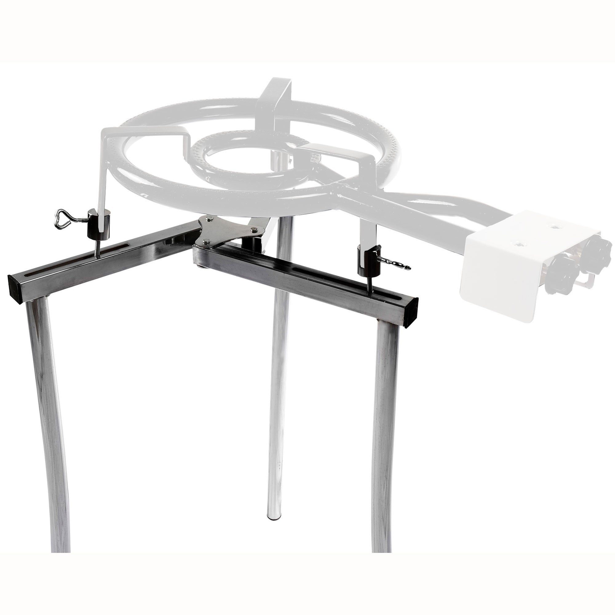 Trépied Support pour Brûleur à Gaz, Robuste pour Brûleurs à Paella 35 à 70 cm  Inox LEGL5 Briebe - Mathon - 2
