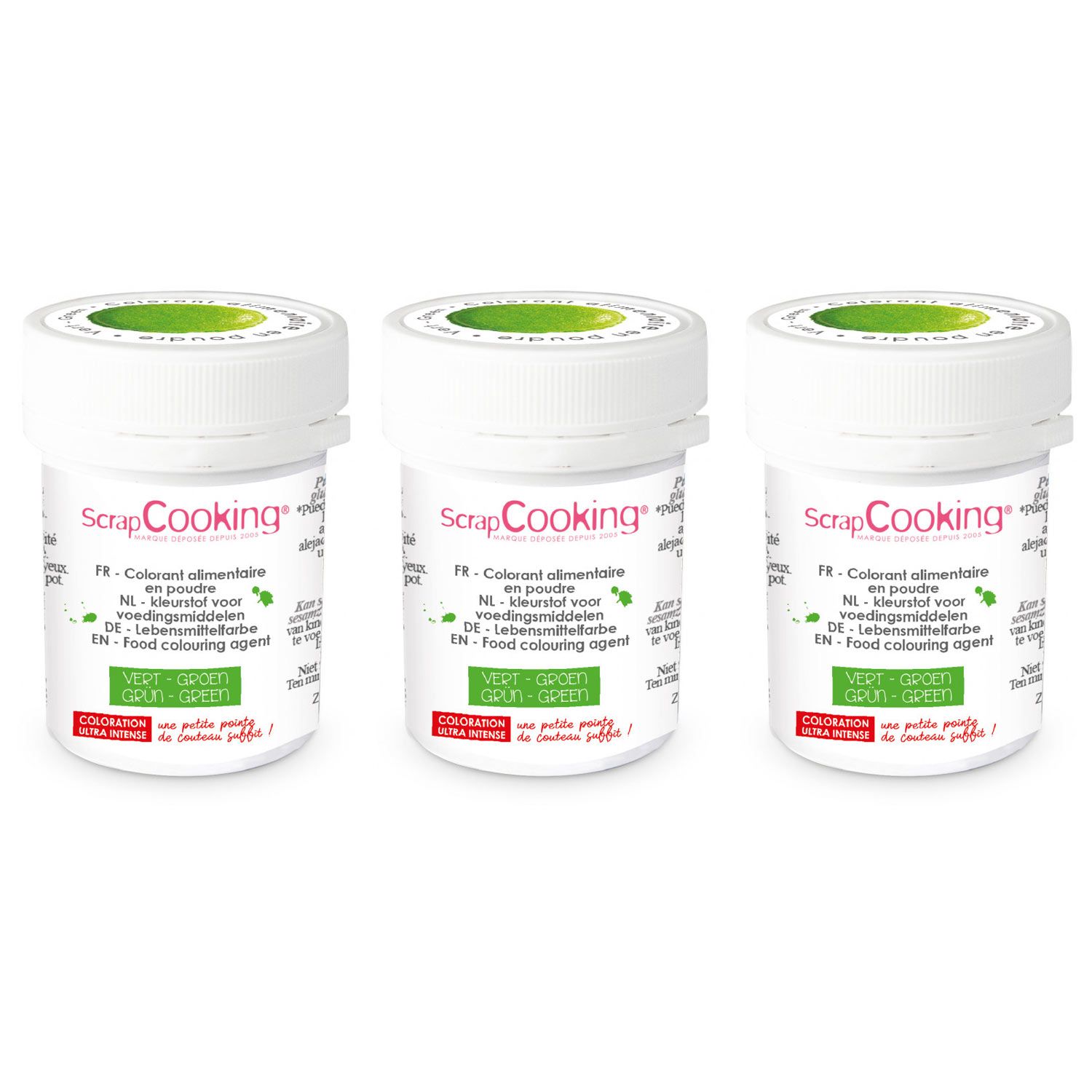 Colorant alimentaire en poudre 15 g - vert Scrapcooking - Mathon