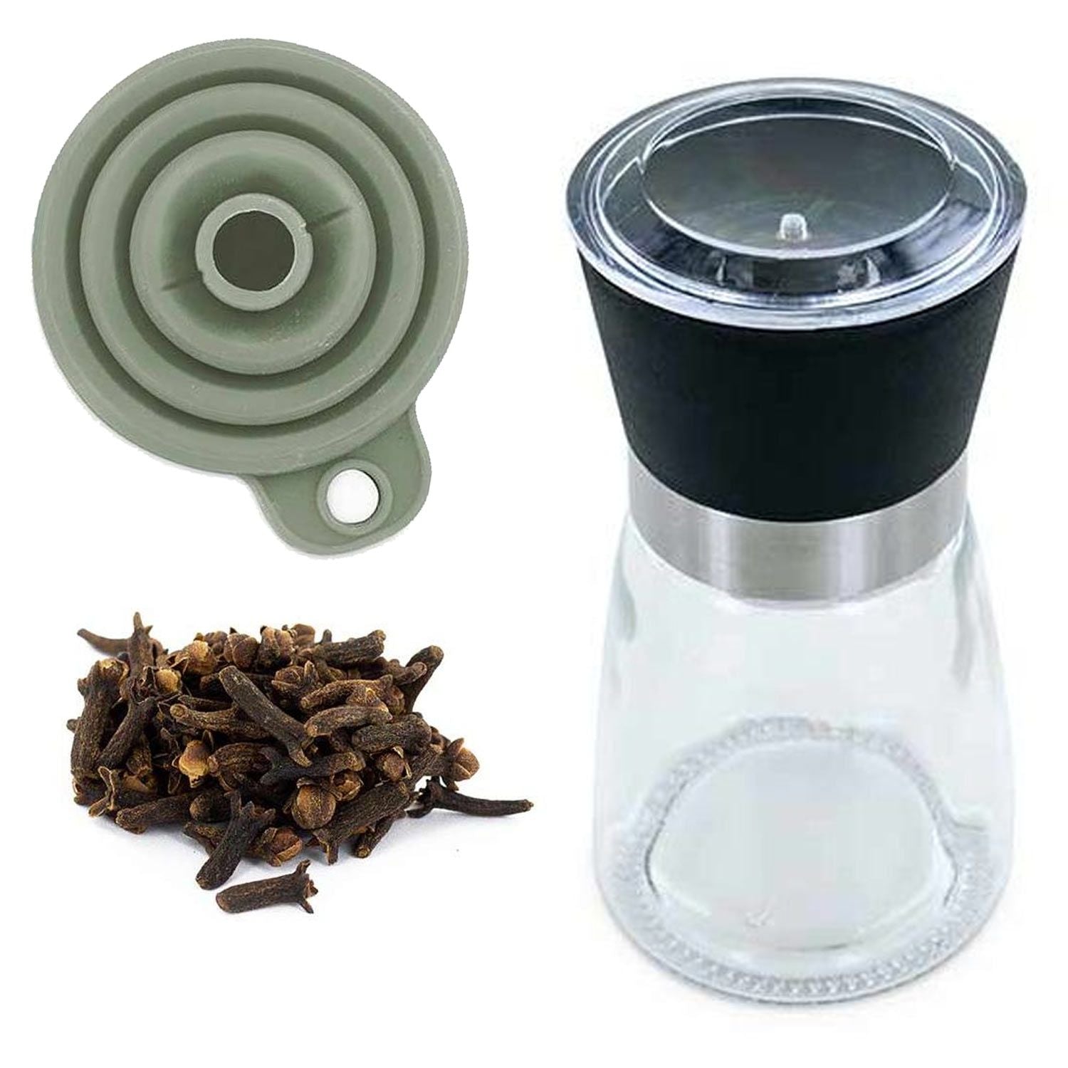 Moulin à épices, entonnoir et clous de girofle bio Aromandise - Mathon