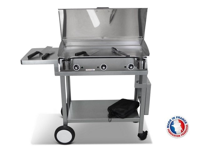 Pack plancha électrique  Lux 830 Inox - Chariot Monceau Planchaelec - Mathon - 2