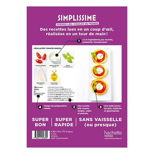 Livre Simplissime Apéros les plus faciles du monde Hachette pratique - Mathon - 2