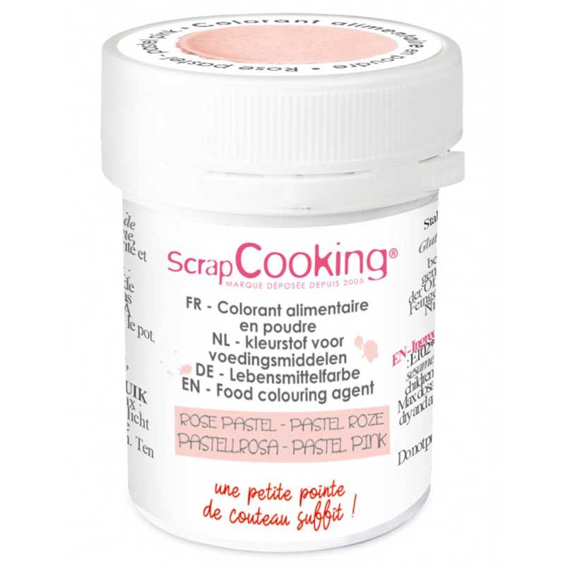 Colorant alimentaire Rose Pastel 5 g Scrapcooking - Mathon