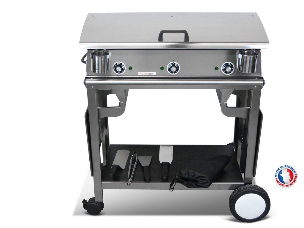 Pack plancha électrique  Lux 830 Inox - Chariot Rivoli Planchaelec - Mathon - 3