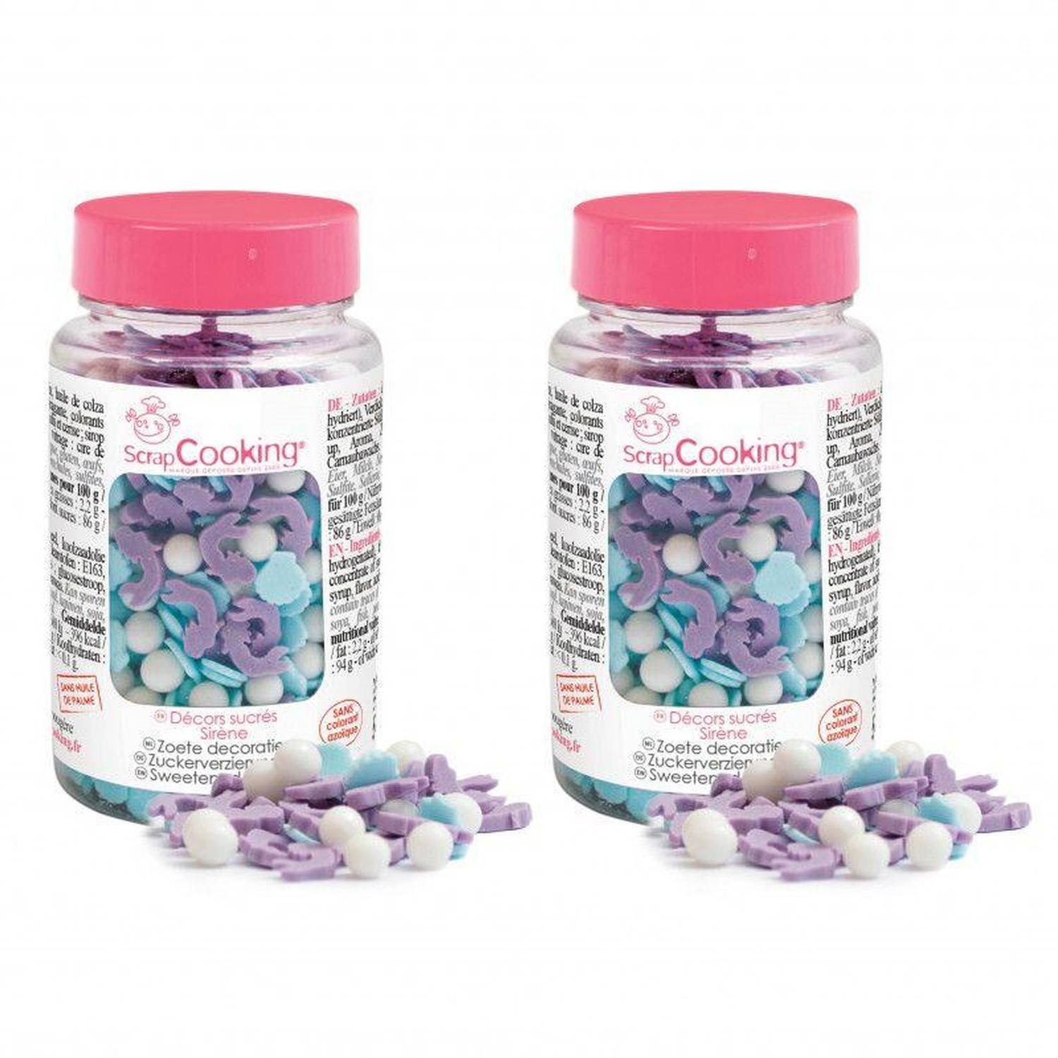 Décors sucrés Sirène 110 g Scrapcooking - Mathon