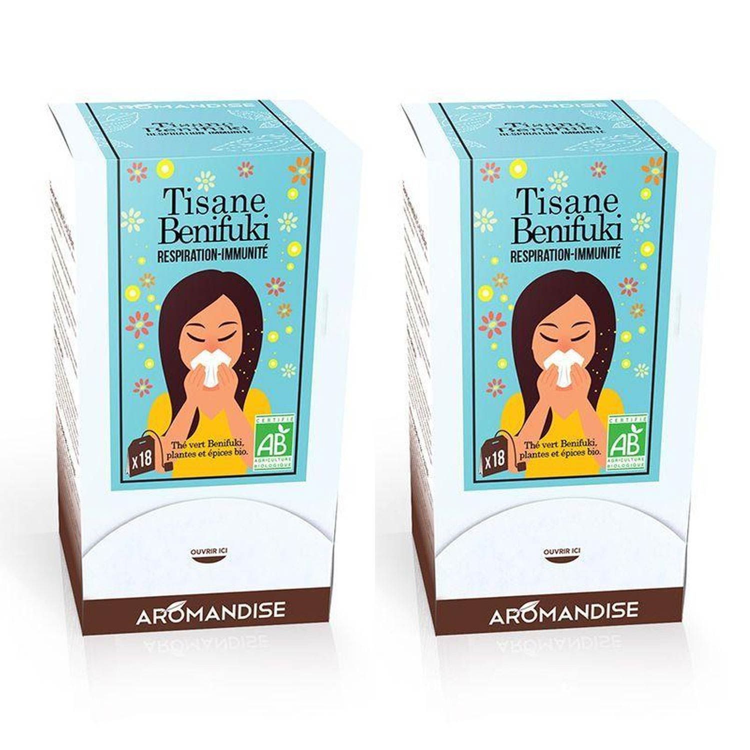 Tisane Benifuki 36 sachets - Respiration & immunité Aromandise - Mathon