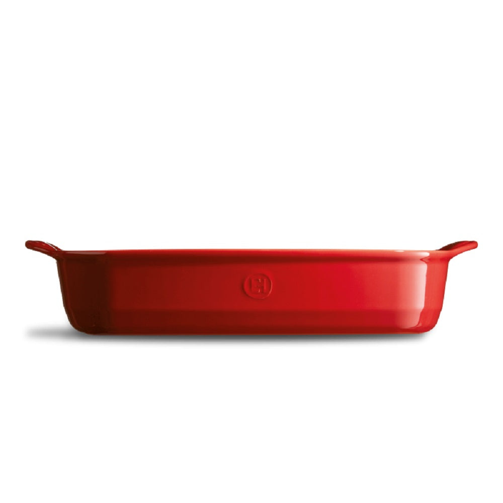 Grand plat à four en céramique 37,5 cm rouge Kela 