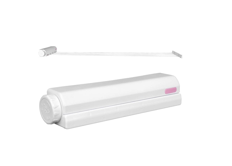 Étendoir à linge rétractable extensible à monter au mur blanc Vendos85 - Mathon