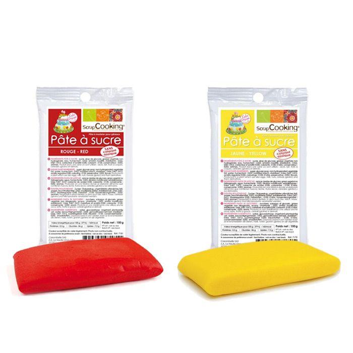 Kit de pâte à sucre Espagne - jaune-rouge Scrapcooking - Mathon