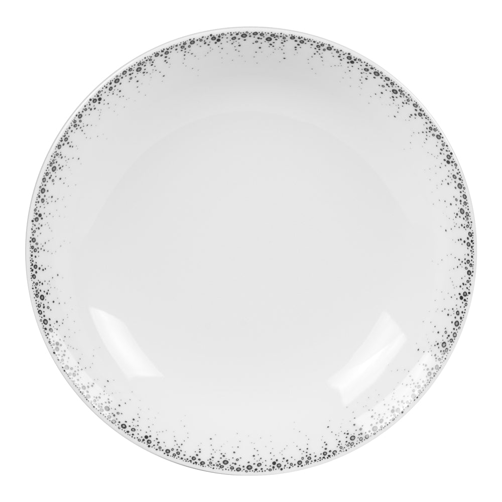 Assiette creuse Boréalis gris 20 cm (lot de 6) Table passion - Mathon