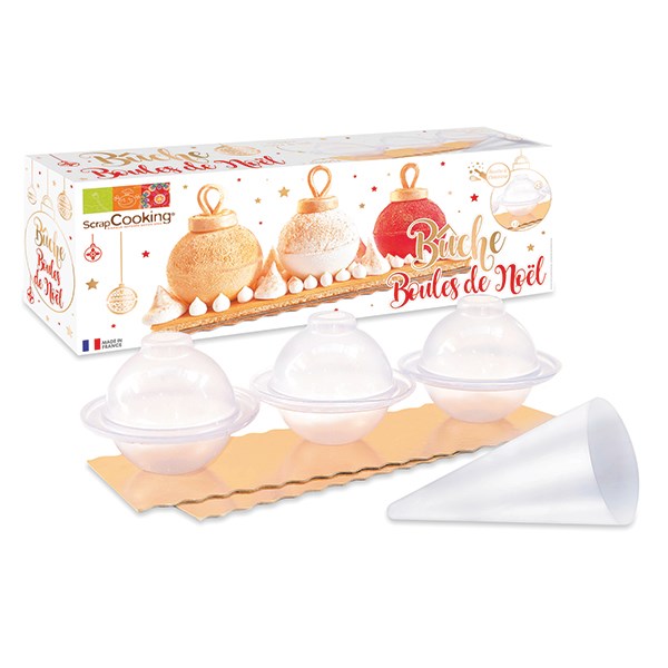 Kit Bûche Boules de Noël Scrapcooking - Mathon - 2