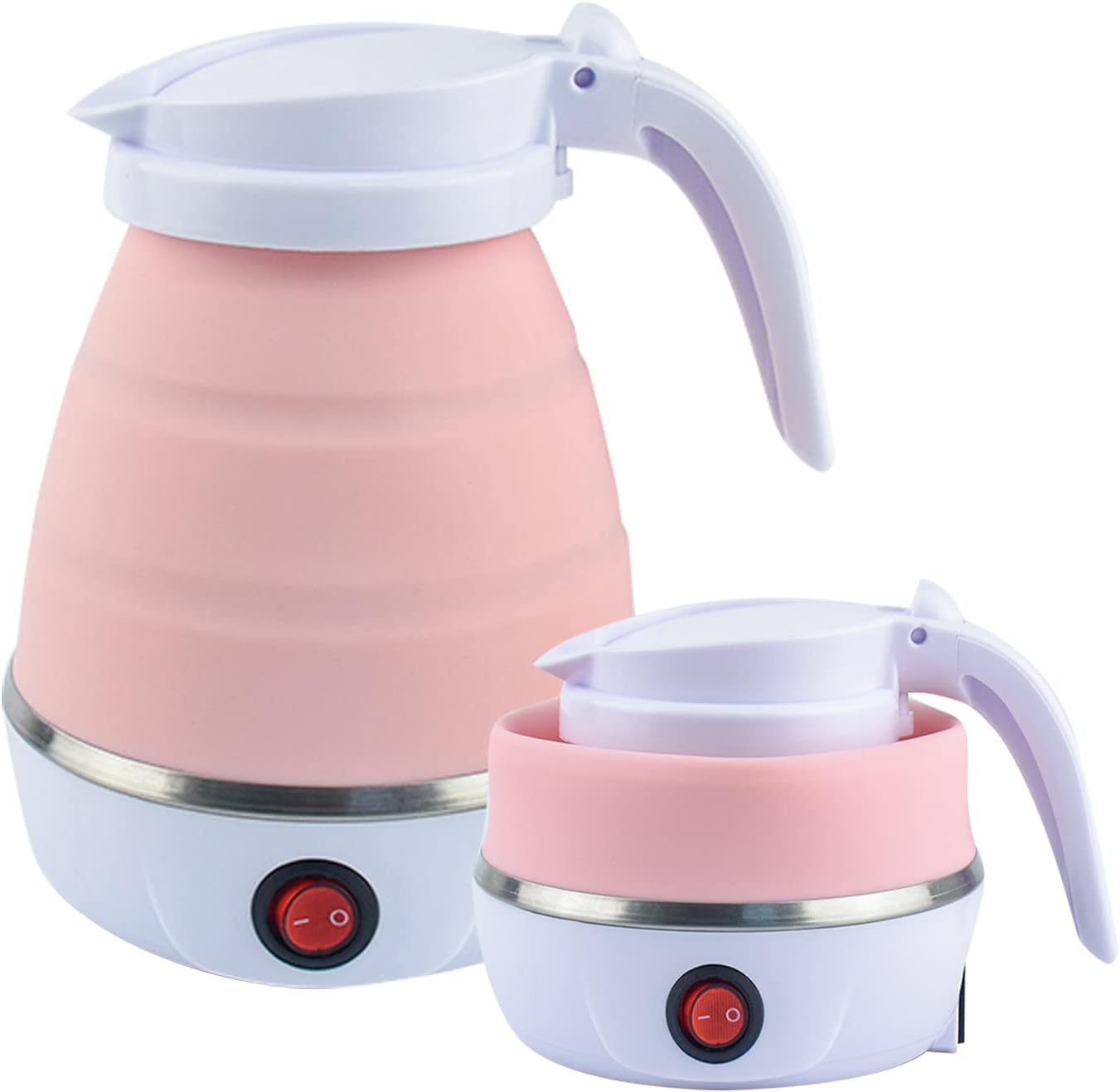 Bouilloire pliable électrique de 0,6L rose Vendos85 - Mathon