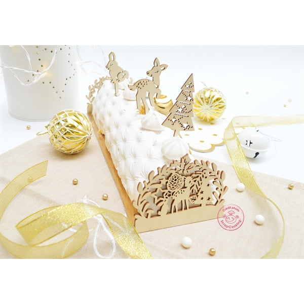 2 embouts pour bûche Forêt enchantée Scrapcooking - Mathon - 3