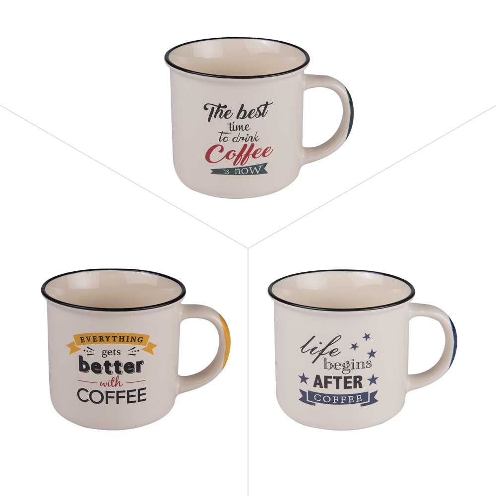 Mug Zinc 35 cl (lot de 3) Trend