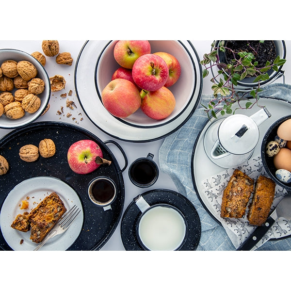 Cafetière expresso 3 4 personnes blanche Graniteware - Mathon - 3