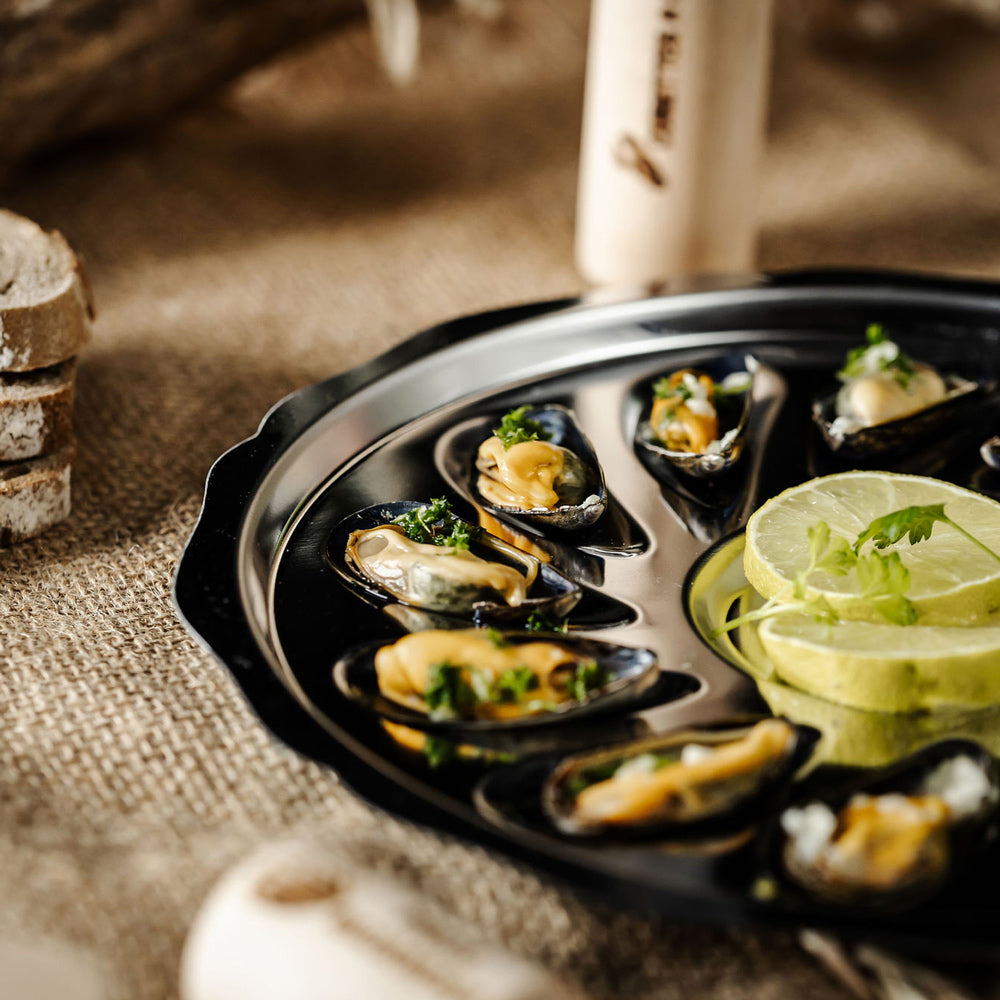 Assiette à moules 12 places en inox Roger Orfèvre - Mathon - 2