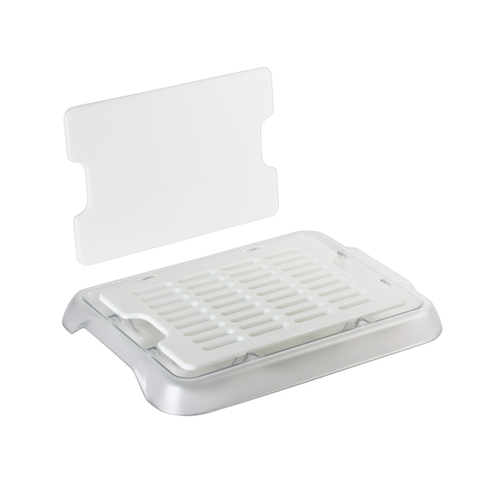 Lot 2 planches en polypropylène 30x20 cm avec plateau collecteur Trend