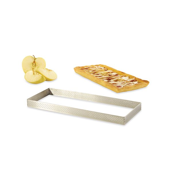 Cadre à tarte perforé rectangle 28 x 11 cm De Buyer - Mathon - 3