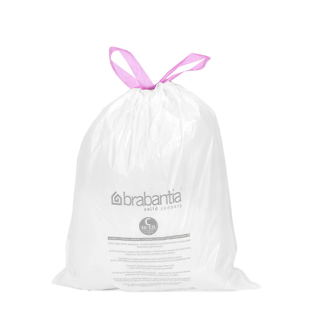 Rouleau 20 sacs poubelles 12 l blanc code C Brabantia - Mathon - 1