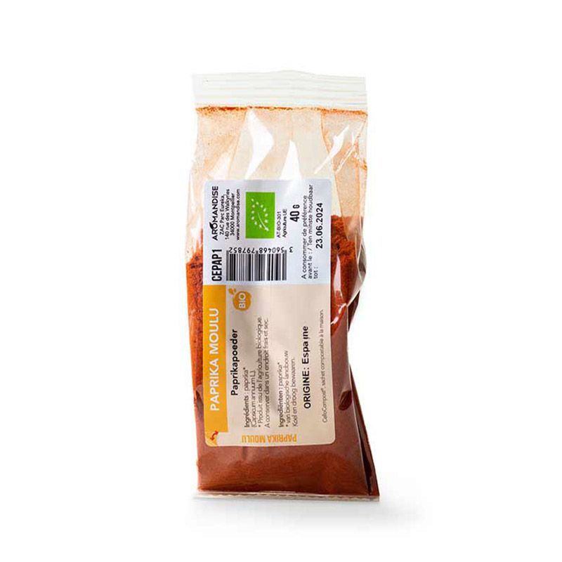 Paprika moulu bio - 40 g Aromandise - Mathon