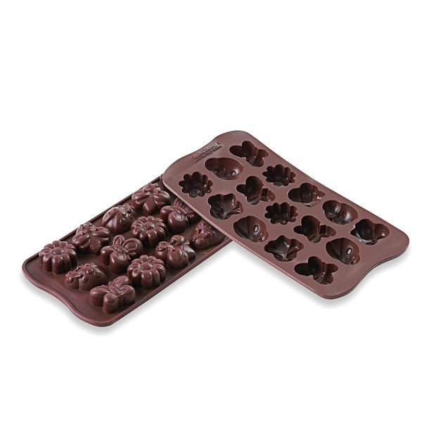 1 Moule 15 chocolats Printemps en silicone Silikomart - Mathon - 1