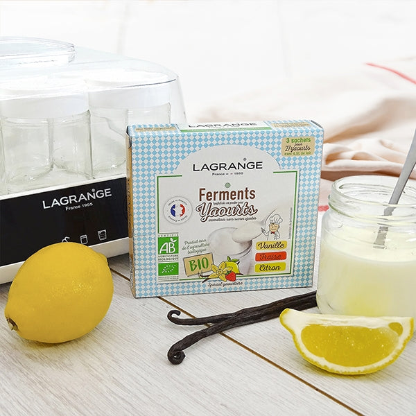 Ferments aromatisés Vanille Fraise Citron Lagrange 