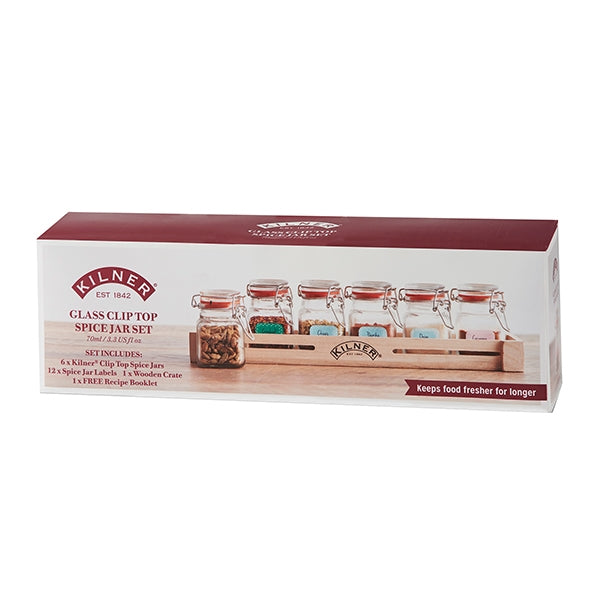 Set 6 pots épices en verre Kilner - Mathon - 2