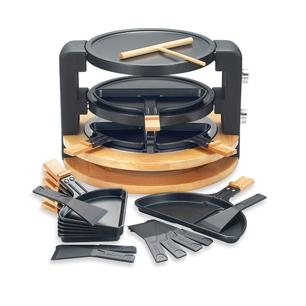 Raclette ronde multifonction 10 poêlons 1500 W Kitchen Chef Profession ...
