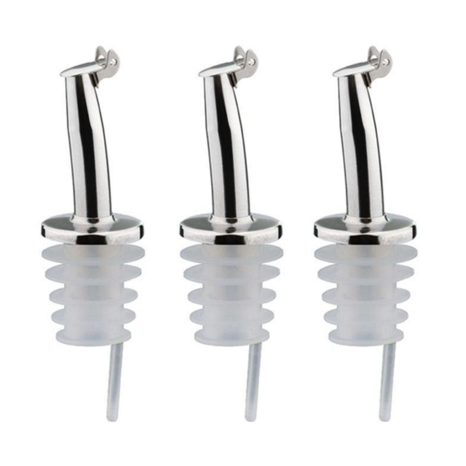 3 bouchons verseurs à clapet en inox et silicone Chevalier diffusion - Mathon