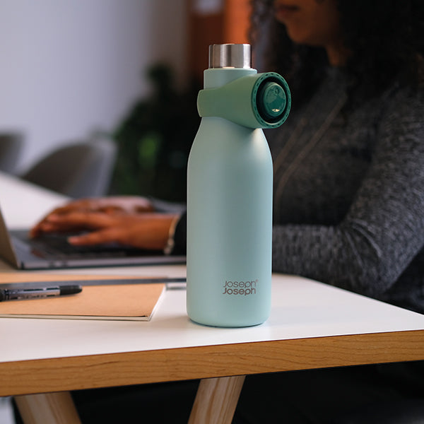 Bouteille isotherme isolée sous vide Loop 500 ml vert mat Joseph Joseph - Mathon - 4
