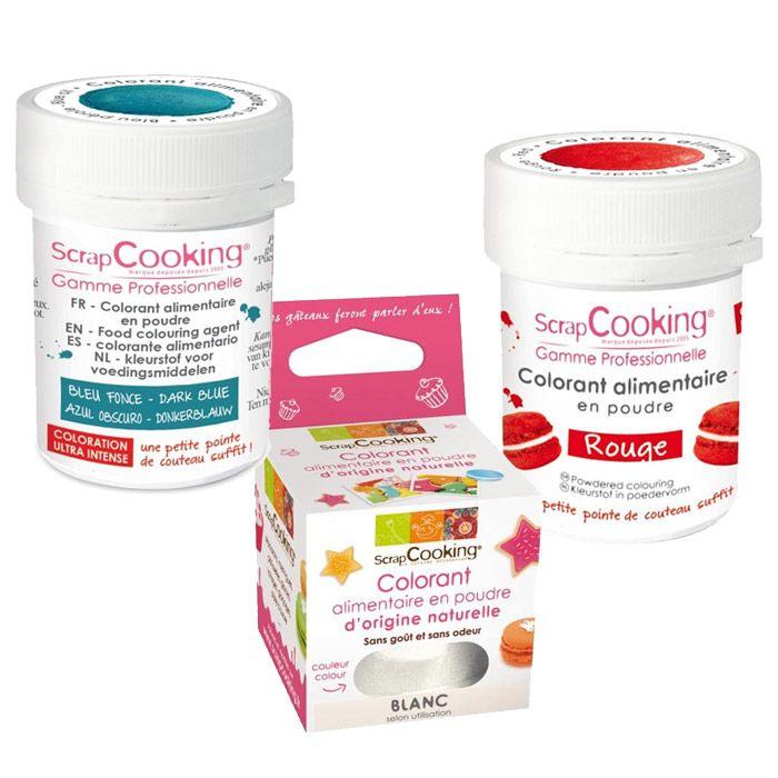 Kits de colorants alimentaires - Drapeau français Scrapcooking - Mathon