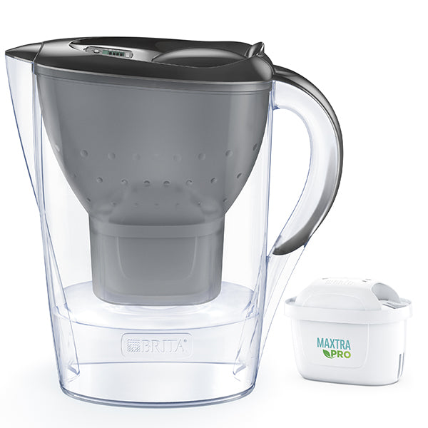 Carafe filtrante Marella graphite 2,4 L et filtre Maxtra Pro Brita france - Mathon - 2