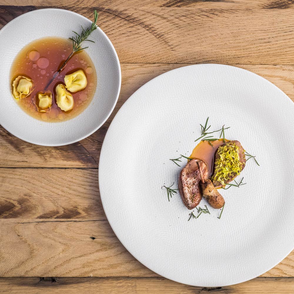 Assiette creuse Vésuvio blanc 19 cm (lot de 6) Table passion - Mathon - 2