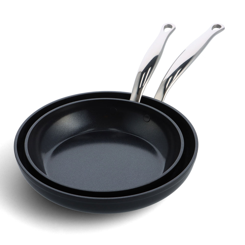 Set de 2 Poêles Barcelona pro 24 et 28 cm + protecteur Greenpan - Mathon