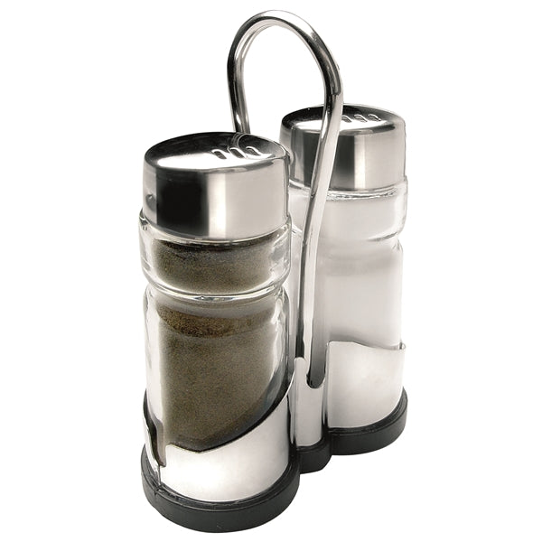 Salière et poivrière en verre et inox Ibili - Mathon - 1