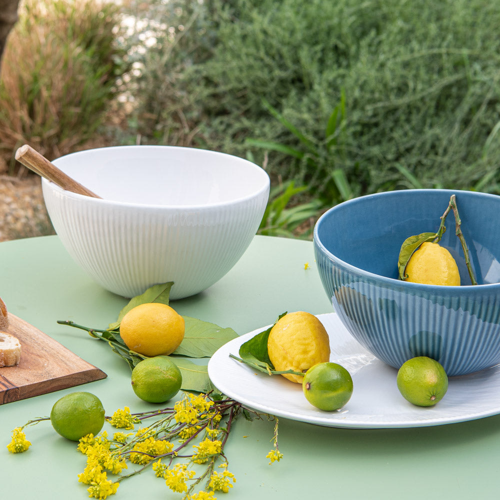 Saladier Bohémia 28,5 cm bleu Table passion - Mathon - 2