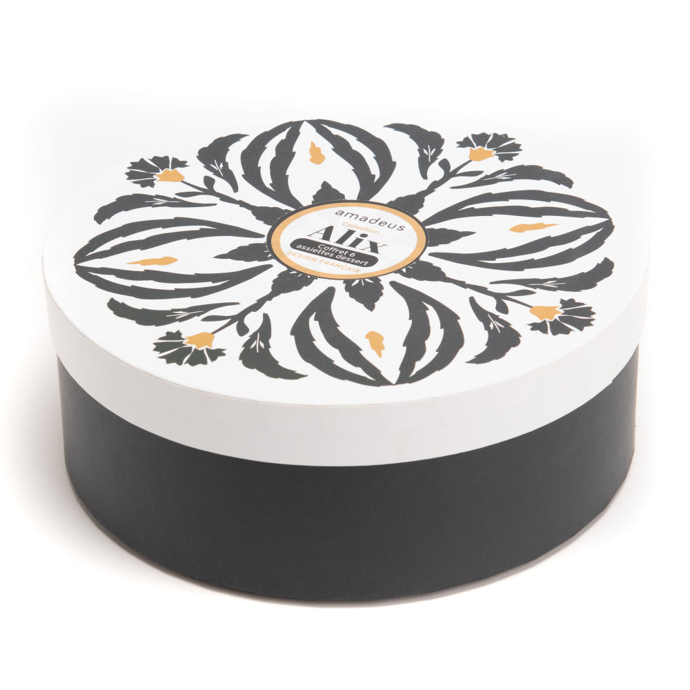 Coffret 6 assiettes à dessert Alix Amadeus - Mathon - 4