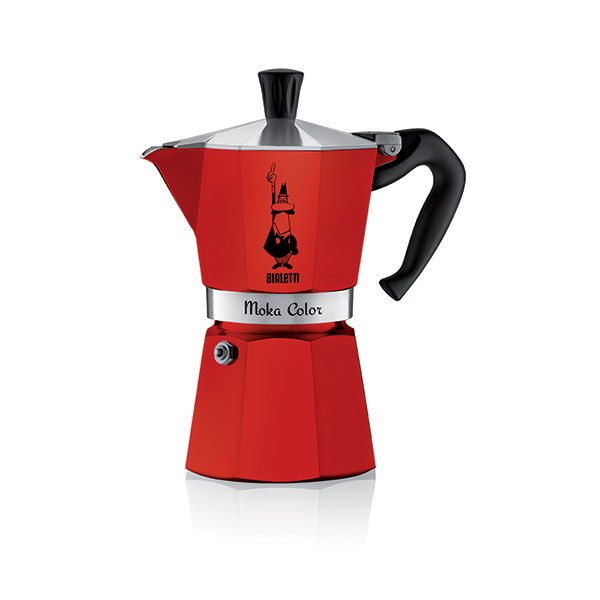 Cafetière italienne Moka Express rouge 6 tasses Bialetti - Mathon