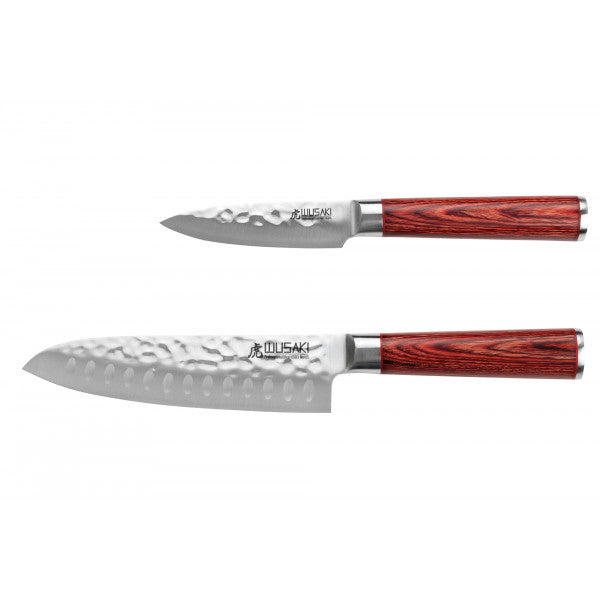 Coffret couteaux Santoku + Office Wusaki Pakka X50 Wusaki - Mathon - 4