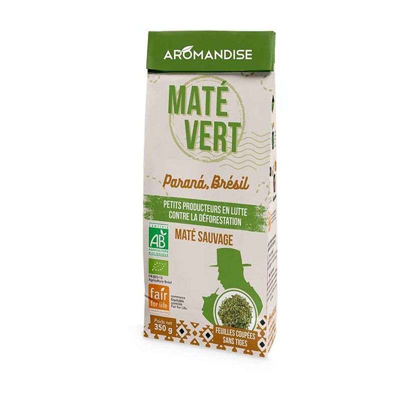 Thé vert maté sauvage du Brésil - 350 g Aromandise - Mathon