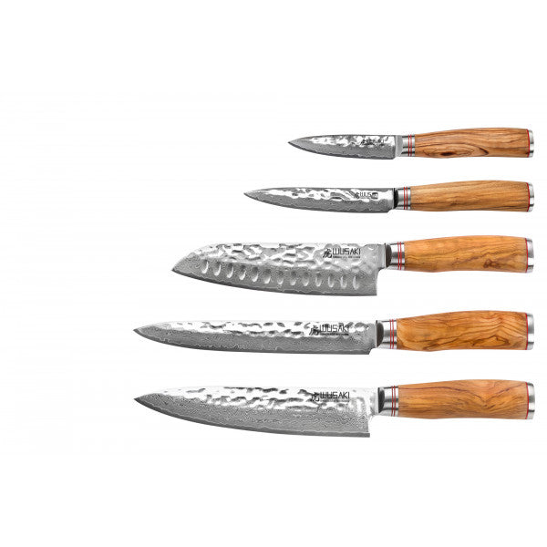 Trousse de chef 5 couteaux de cuisine Wusaki Damas VG10 Wusaki - Mathon - 5
