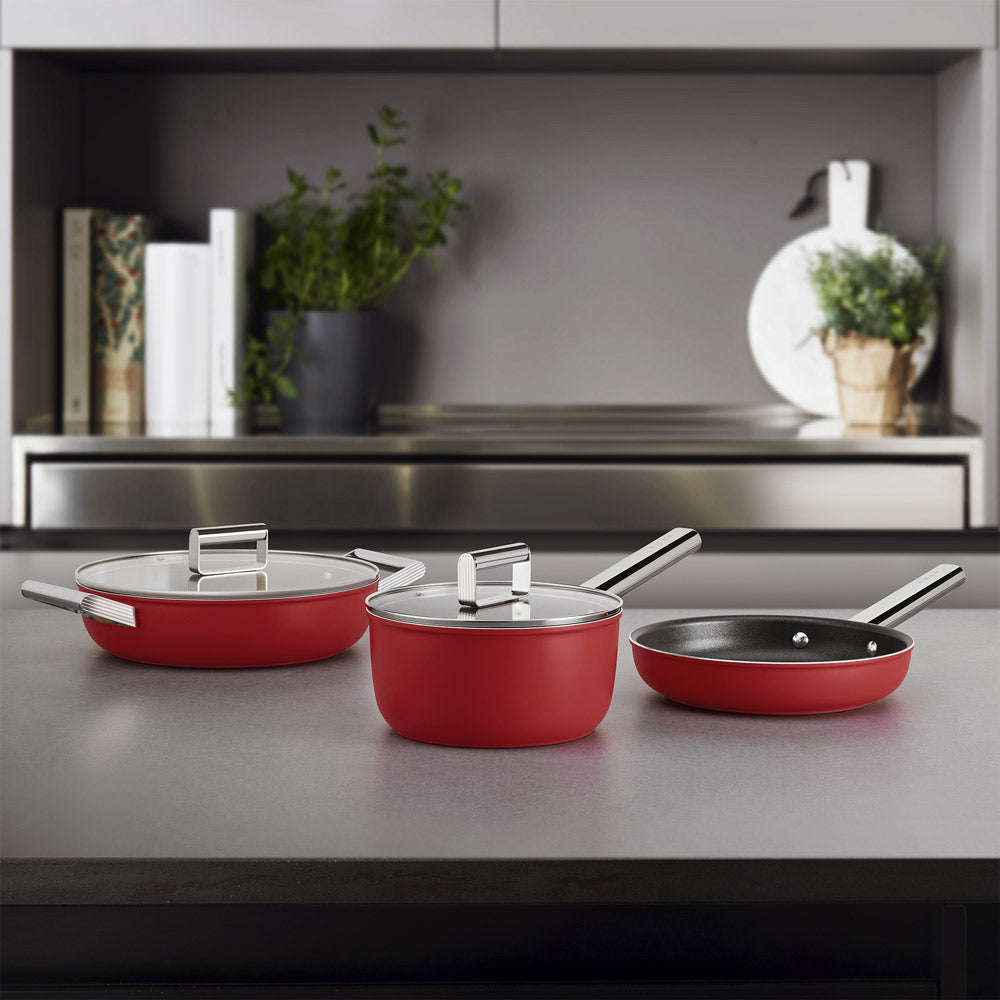 Casserole années 50 20 cm Rouge Smeg - Mathon - 4