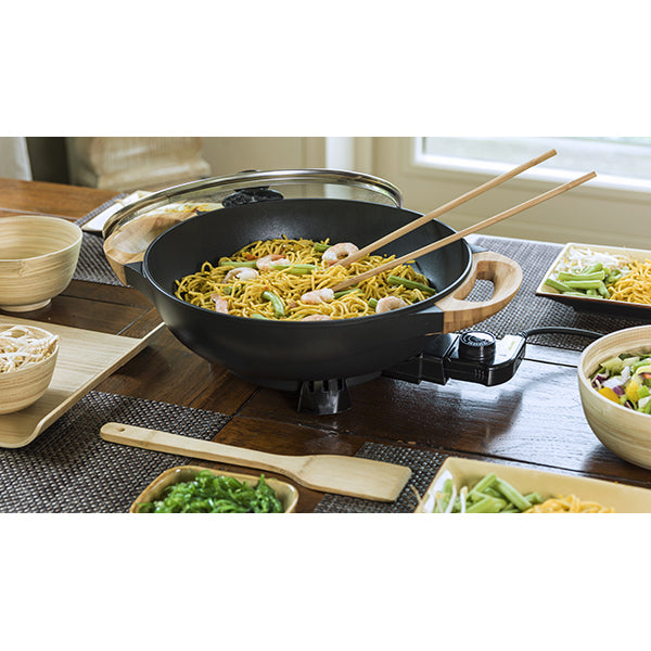 Wok électrique avec couvercle en verre 1500 W Bestron - Mathon - 2