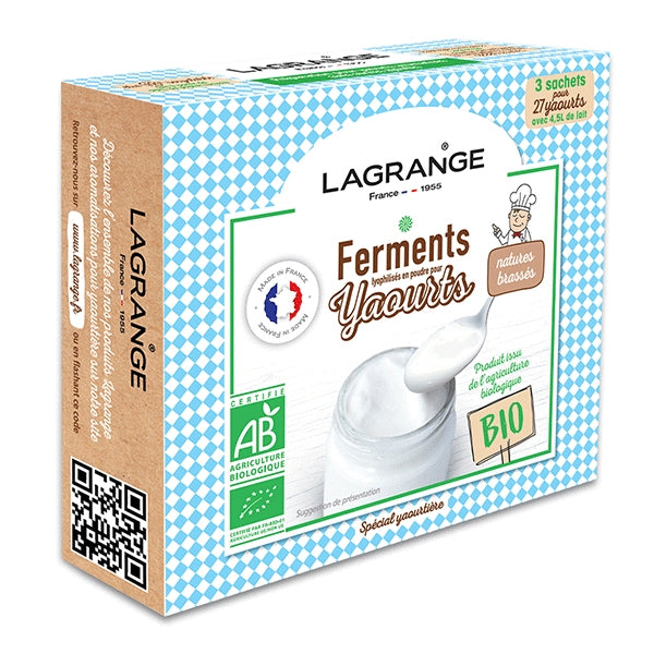Ferments bio pour yaourts natures Lagrange - Mathon